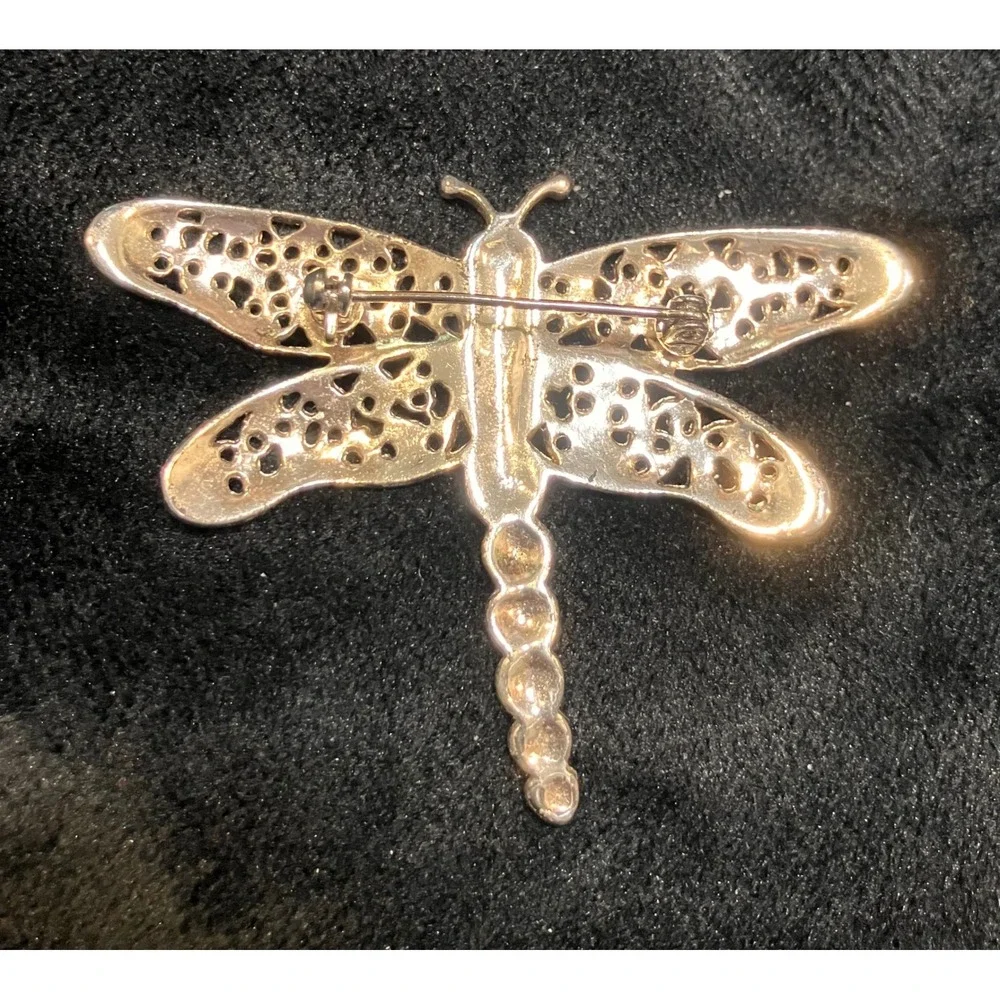 Dragonfly Brooch Pin Lot Women Multicolor Enamel Mother of Pearl